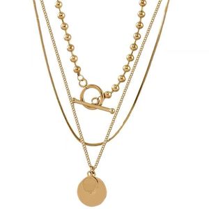 Дизайнерское высококачественное трехслойное ожерелье с изображением темперамента, трехслойное ожерелье с ключицей, вся мода