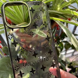 Designer iPhone Phone Case 15 14 Pro Max luksusowy przezroczysty silokon Wysoka jakość 18 17 16 15promax 15pro 14pro 13pro 12pro 13 12 11 Plus przypadki z logo Box Man