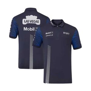 2023 Nuova edizione commemorativa speciale dei fan della F1 Racing Las Vegas La stessa maglietta POLO a maniche corte può essere personalizzata gratuitamente
