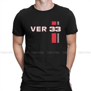 F1 Car Racing Verstappen 33 T Shirt Goth Men's Tees Summer 100% Cotton Clothing O-Neck TShirt