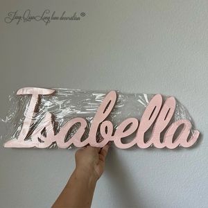 Custom Wooden Names or Words Custom wood names to personalize walls and decor Wood word signs Names on a base 240116