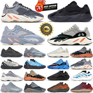 Designer 700 V2 Sneakers Running Shoes Män kvinnor Solid Gray Azael Alvah Fade Salt Carbon Analog Hi-Res Red Blue Static Vanta Inertia Trainers Outdoor Runners