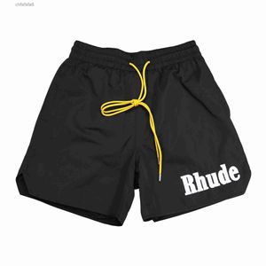 Rhude Desinger Short Fashion Sport Pants Men Womens Leather Shorts Us Size S-xl X3O5