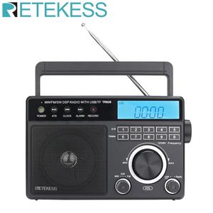 Радио Retekess Tr629 Портативные радиоприемники Am FM Sw Перезаряжаемые всеволновые радио Многодиапазонные коротковолновые полнодиапазонные радио Mp3-динамики Будильник