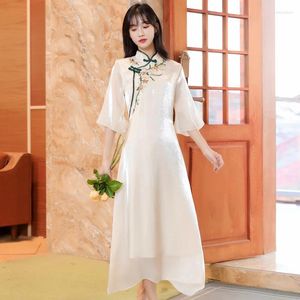 Etnik Giyim Cheongsam Kız Peri Akşam Modern Çin Elbise Qipao Robe Longue Femme Oriental Style Elbiseler Artı Beden Kadınlar