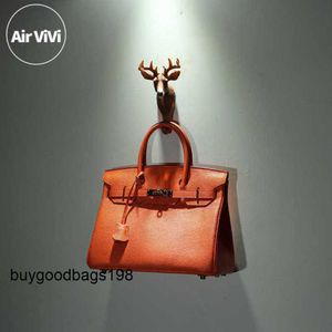 Womens Handbags Genuine Leather Bags Spring and Summer 2024 New Top Womens Bag Orange Shoulder Fashion Trend 7wma