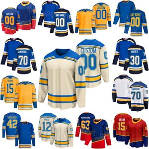 Kobieta młodzież Hokej 12 Kevin Hayes Jersey 30 Joel Hofer 63 Jake Neighbors 70 Oskar Sundqvist 42 Kasperi Kapanen 15 Jakub Vrana 89 Pavel Buchnevich Winter Classic