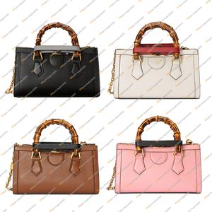 Ladies Fashion Casual Designe Luxury Diana Bamboo Chain Bags Totes Handbag Crossbody Shoulder Bags Messenger Bag Top Mirror Quality 735153 Pouch Purse