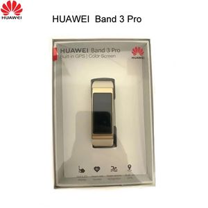 Браслеты Huawei Band 3 Pro, глобальная версия, умный браслет, 0,95-дюймовый трекер для плавания, водонепроницаемый Bluetooth, фитнес-трекер с сенсорным экраном