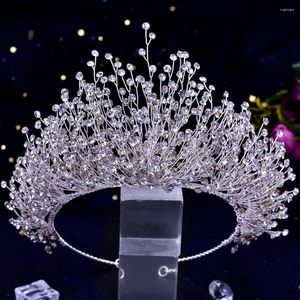 Fermagli per capelli Stazione internazionale Copricapo da sposa Matrimonio Tre pezzi Accessori con strass Corona Compleanno Festa Abito da ballo