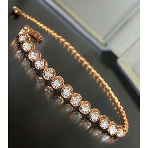 New Arrivals Fashion Au750 Real Pure Gold Pawnable Diamond Bracelet Fine Jewelry Women Bracelets Jewellery