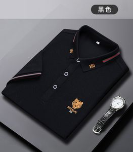 Summer New Korean Short sleeved Polo Shirt for Men's Casual Thin Loose Cotton Embroidered Fashion Men's T-shirt M--3XL