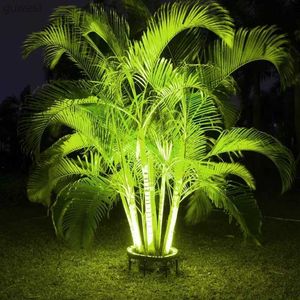 芝生のランプLED Tree Hug Lights Night Projection Outdoor Landscape Lamp RGB IP65防水装飾ガーデンパークヤードスポットライトYQ240116