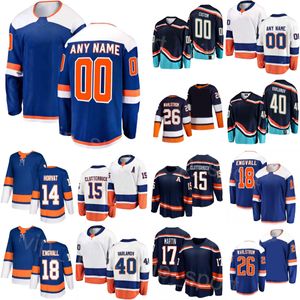 Custom Hockey 26 Oliver Wahlstrom Jerseys 14 Bo Horvat 18 Pierre Engvall 15 Cal Clutterbuck 10 Simon Holmstrom 17 Matt Martin 40 Semyon Varlamov Youth Women Men Men