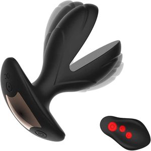 Sex Toy Massager Vibration Silicone Anal Butt Plug Prostate Massage 8 Modes Vibrator Toys for Women Men Masturbation with Electric Shock