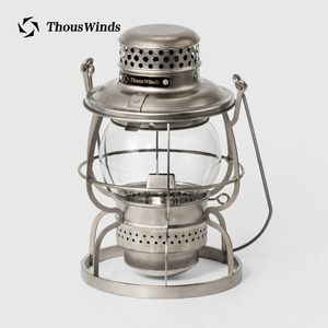 Thouswinds Railroad Camping Lantern Outdoor Lights Emotion Vintage Kerogen Oil Lamp för resepicknickbelysning Camping Supplies 240115