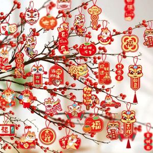 New Banners Streamers Confetti Chinese Style New Year Decoration Spring Festival Hanging Pendant Housewarming Hanging Ornament New Year Gift DIY Home Decor