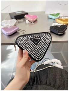 Torby wieczorowe Vanity Bagclassic Fashion Luksusowy projektant Monety torebki Crossbody Siedem kolorów ozdobione cegłą i kamiennym portfelem