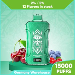 Happ Descartável 15000 Puffsl 15k Puff Vaper Recarregado 20ml 2% 5% Força Vape Suco Recarregável Fluxo de Ar Ajustável Cigarro Eletrônico