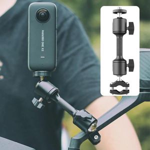 カメラGOPRO 11 10 9オートバイ用バイク用のアルミニウムマウントホルダーハンドルバーサイクリングブラケットDJIアクションカメラのサポート