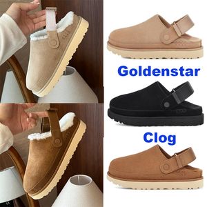 Designer GoldenStar Clog Slippers Clogs Golden Star Beach Sandal Cross Slides Women Men Tazz Tasman Fall Mustard Seed Chestnut Winter Summer