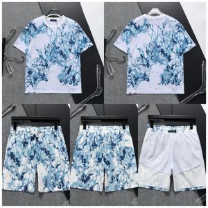 Magliette da camicie da uomo di New Men Fashion Summer Streetwear Floral Stampa per uomini casual abbigliamento top a maniche corte per tees uomini