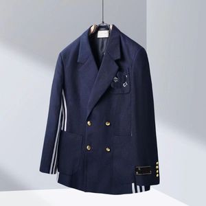 24SS Designer's New Men's Suit Co märkt tre Leaf Micro Label Jacquard Business Suit Coat European Size520668