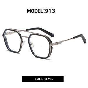2024 Luxus-Designer-CH-Sonnenbrille für Damen, verchromt, Brillengestelle für Herren, neue flache Mode, große optische gepaarte Myopie-Herz-Brillenfassung, Brillen LH2A