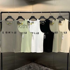 Herren-Tanktops aus Baumwolle, ärmellos, ESS-T-Shirt, Designer-Buchstaben, bedruckt, sexy, schulterfrei, Weste, Sommer, lässig, Herrenbekleidung, locker, atmungsaktiv, Fitnessstudio, Fitness, S-XL .pdd REXO