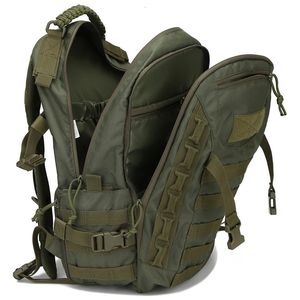 Man Military Tactical Backpack Outdood Waterproof Waterproof Hunting Trekking Sport Bag Softback Army Molle Rucksack 240116