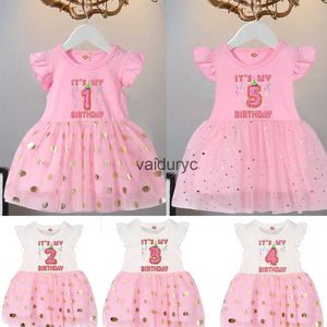 Sukienki dziewczynki urodziny małe dziewczynki różowe sukienki Dzieciowe sukienki księżniczki tutu