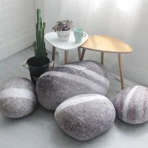 Große gefüllte Steine Steinkissen Heimdekoration Pebble Living Dekokissen 240115