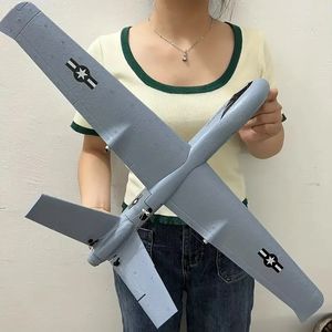 Drone predador de três canais, drone de reconhecimento aéreo, drone de caça com controle remoto, drone de asa fixa modelo de avião, drone de controle remoto modelo planador.