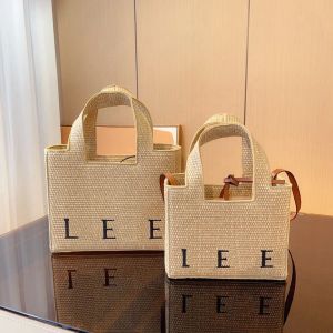 Handle Designer Clutch Bag Womens Embroidery Weave Handbags Shopper Bags Mens Straw Cross Bodys Beach Bag Shoulder Travel Bags