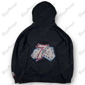 Herrtröjor tröjor y2k harajuku hiphop nummer 7 grafiska tryck män hoodie pullover tröja kvinnor ny mode casual gothicyolq