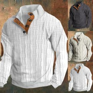 Men's Hoodies Plaid Print Button Casual Large Sweatshirt Mens Tall Pullover Lightweight