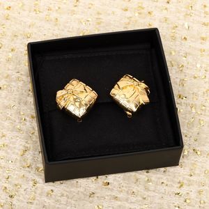 Chan Earrings Bow Ear Cuff Replica Luxury Fine Jewelry Designerブランドロゴボックス銅Kゴールドメッキイヤリングデザイナー