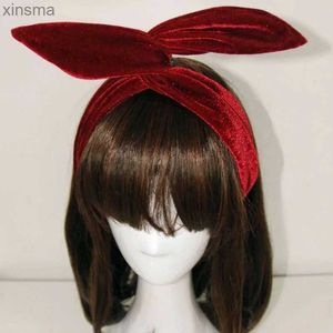 Fasce per capelli in morbido velluto Fasce per avvolgere il filo Fascia per capelli Ragazze Orecchio di coniglio Accessori per capelli per le donne Fascia per capelli Scrunchy YQ240116