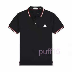 Designer mäns polos klassiska skjortor män lyxiga casual mens skjorta snake bi brev tryck broderi mode high street man tee polo i7sl