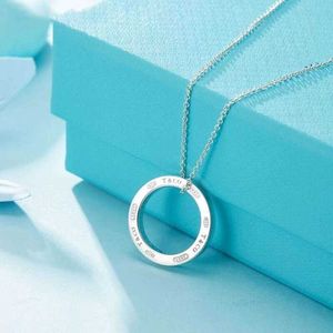 Halsketten Beliebte Halskette Mode Tiffanyitysee Charm Series S Light Pendant Womens Clavicle Chain Memory Ordinary Gift Box Eries 04pf