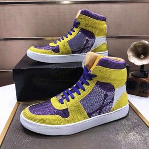 Die MENS-Schuhe von höchster Qualität plein gemischte Farbe High Top Schnürstyle7 Race Runner Scarpe Plein Casual Sneakers Schuhe