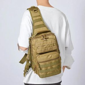 Çantalar Taktik Sling Bag Sport Hunting Erkekler Askeri Taktik Göğüs Molle Tek Omuz Çantaları Naylon Taşınan Göğüs Paketi Unisex