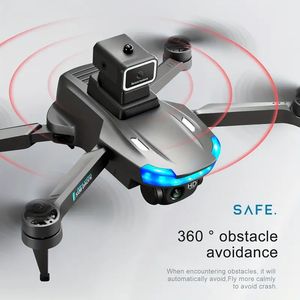 S138 Quadcopter UAV Drone med dubbel HD-justerbar kamera, 6-nivå vindmotstånd, 360 ° hinder undvikande och optisk flödespositionering, perfekt för nybörjare