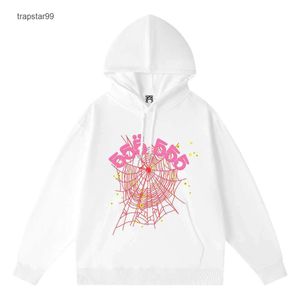 Black and White Designer Hoodie Womens Fashion Clothe Baseball Pullover High Quality Foam Print Spider Web Graphic Pink Sweatshirts Y2k Pullovers Spide