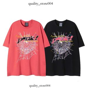 SP5DERT SHIRT SPIDER 555 FOAM MĘŻCZYZNA Kobiety Pure Cotton T koszule Street Pop Fashion Krótkie rękawy wiele kolorów USA Rozmiar S-XL 860