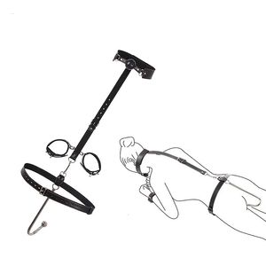 Bdsm bondage set anal hook and collar gag sex handbojor kyskhet enhet rumpa plug leksaker för kvinnor gay sm vuxna spel 240115