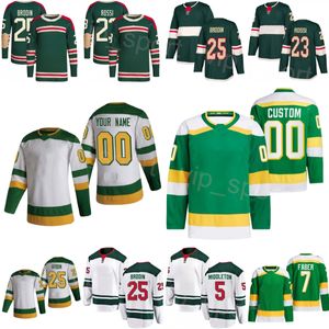 Custom Hockey 21 Brandon Duhaime Jerseys 23 Marco Rossi 20 Pat Maroon 25 Jonas Brodin 5 Jake Middleton 7 Brock Faber 6 Dakota Mermis 36 Mats Zuccarello Youth Women Men