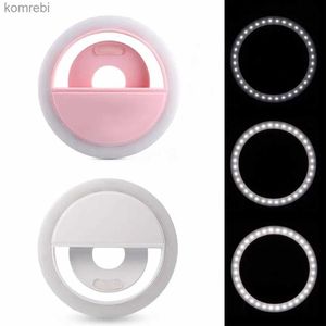 Selfie Lichter USB Ladung Led Selfie Ring Licht Handy Objektiv Selfie Lampe für iPhone Samsung POCO Telefon Tragbare Selfie lichtL240116