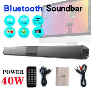 Alto-falantes Home Theater Sound Bar TV Echo Wall Wireless Bluetooth Speaker Subwoofer para computador Sistema de música Center Sound Column Boombox