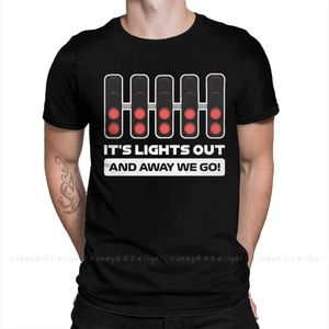 Top Quality Clothing F1 Formula 1 T-Shirt For Men Unisex It's Lights Out And Away We Go BG Shirt Fashion Short Sleeve Oversize